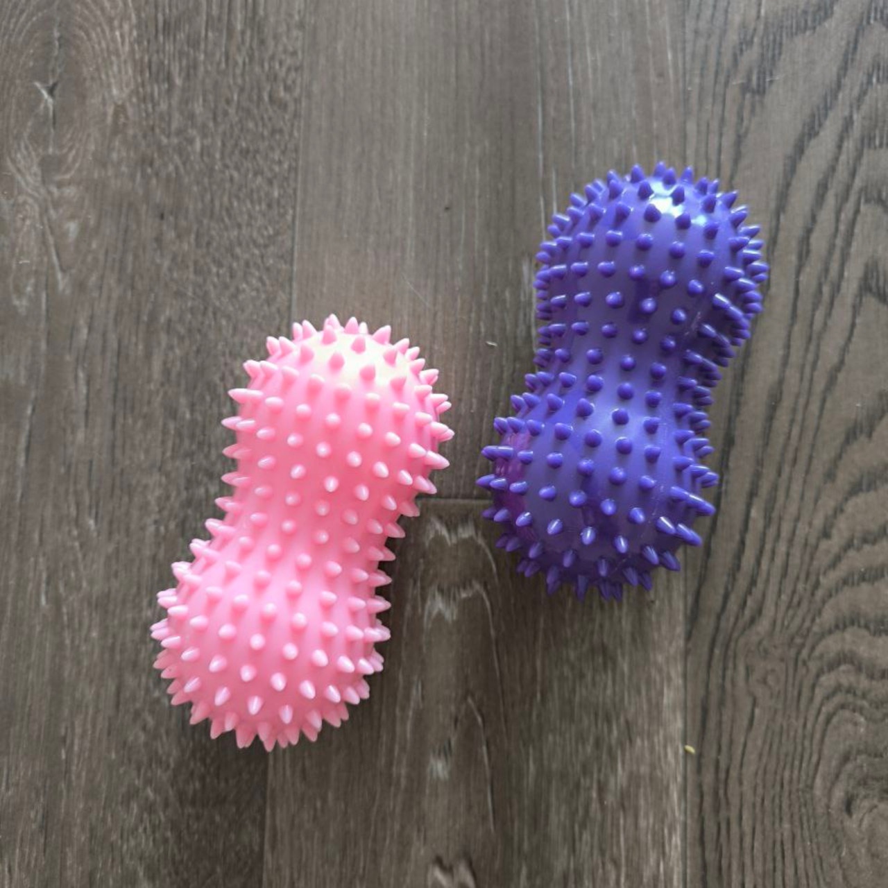 М'яч подвійний масажний рожевий YJ-HS8-rose red