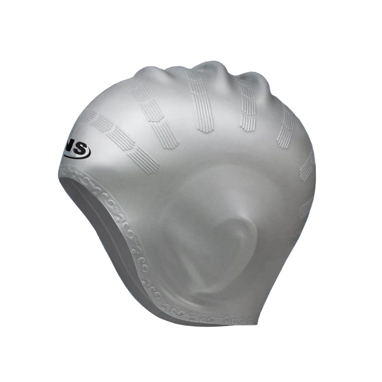 Шапочка для плавання з вухами SNS сіра Y-830-grey