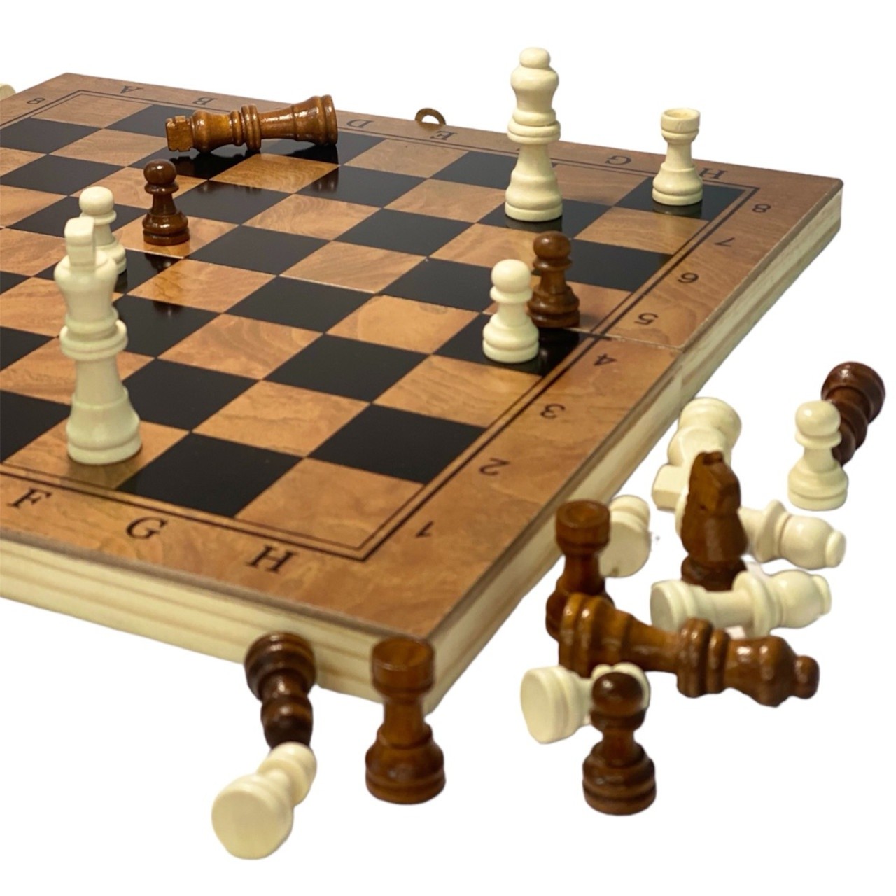 Настільна дерев'яна гра 3 в 1 G39 дошка 39х39 см