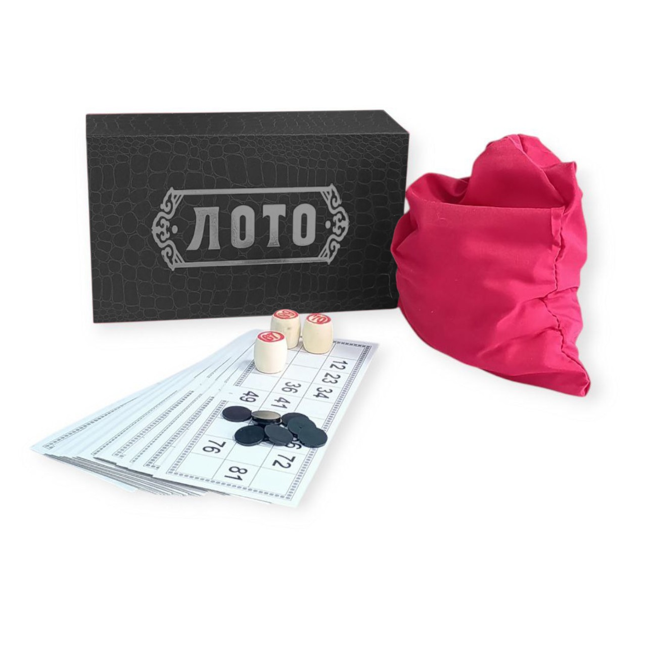 Настільна гра ЛОТО у чорній коробочці 23х13 см LD-8821-Black