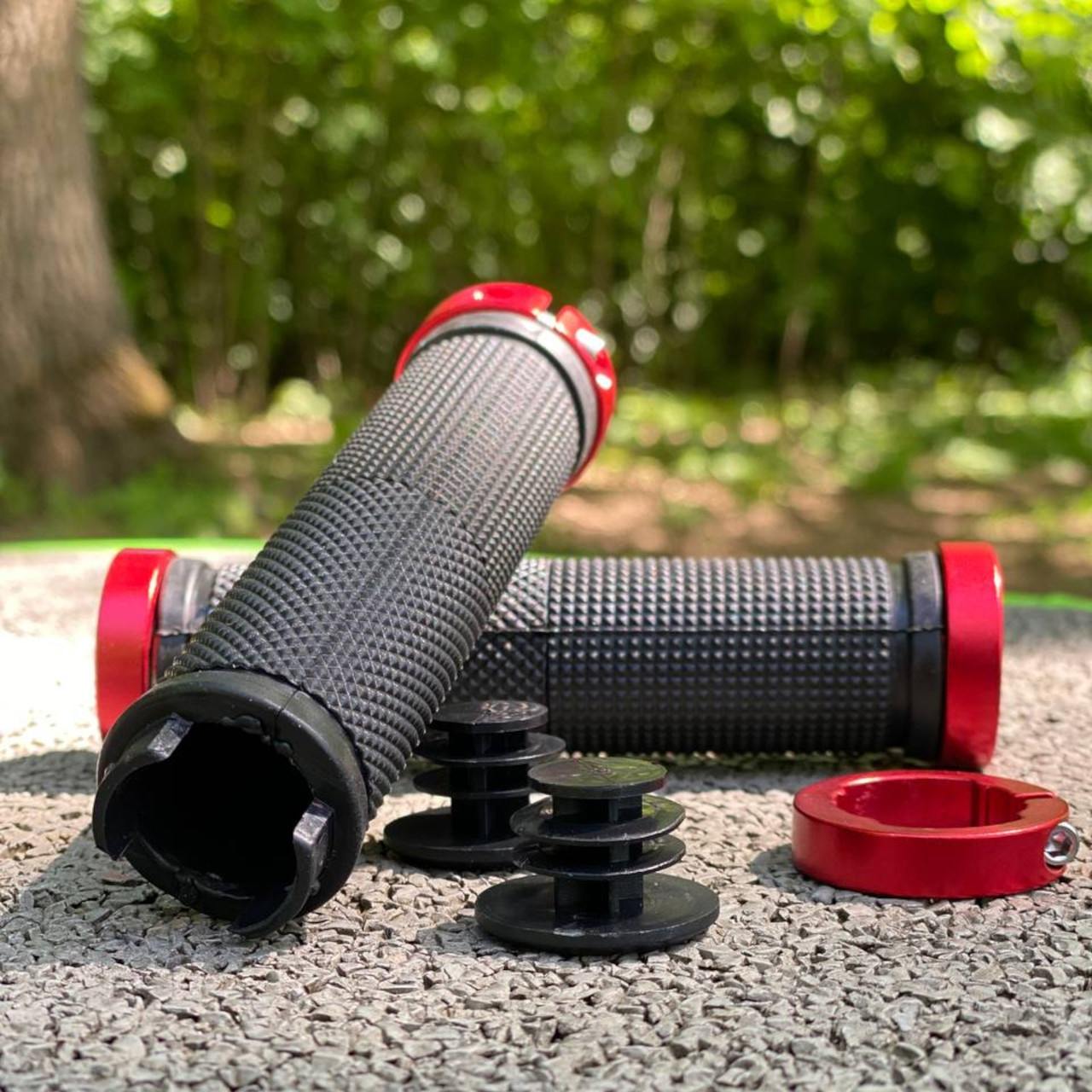 Гріпси круглі жорсткі з червоними фіксаторами LUS2-red