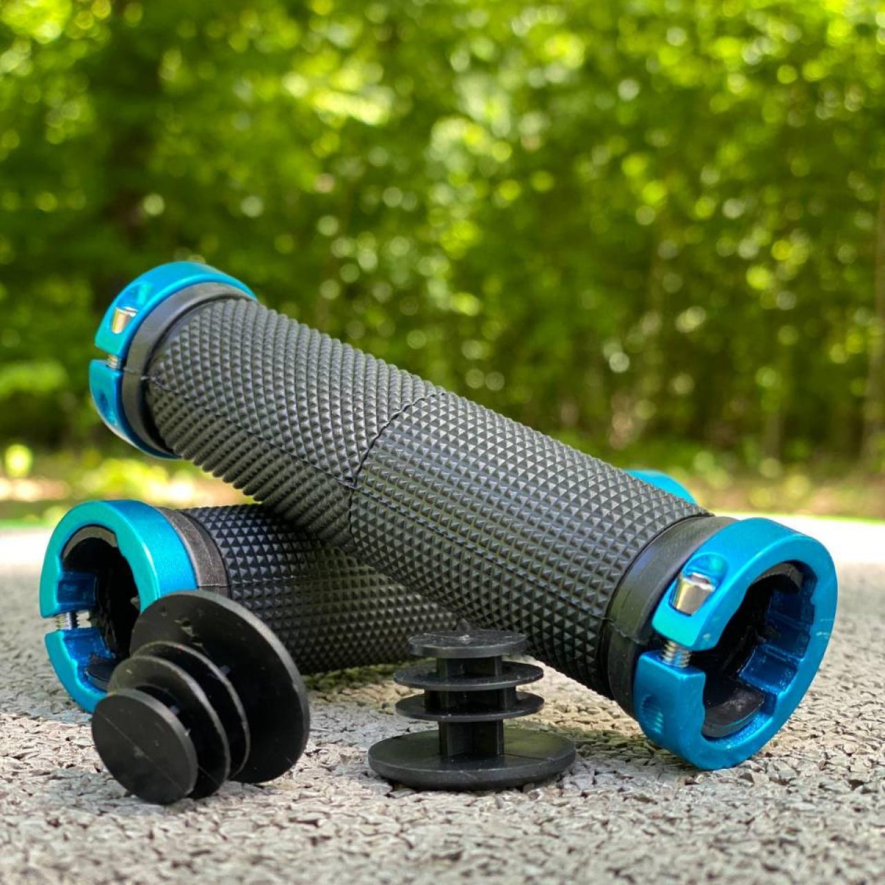 Гріпси круглі жорсткі з синіми фіксаторами LUS2-blue