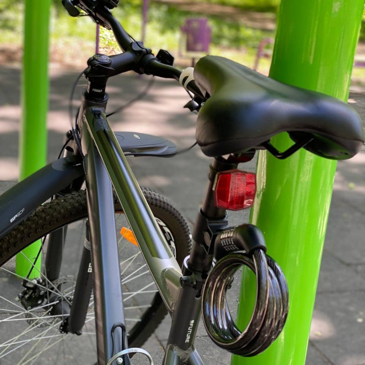 Протиугінний трос з кодовим замком LUM5-12120