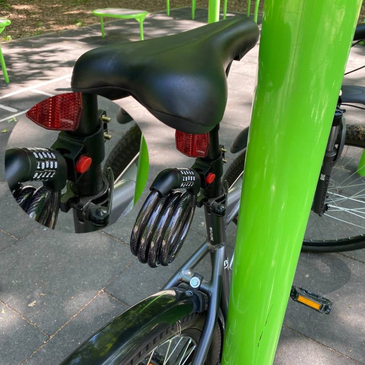 Протиугінний трос з кодовим замком LUM5-12120