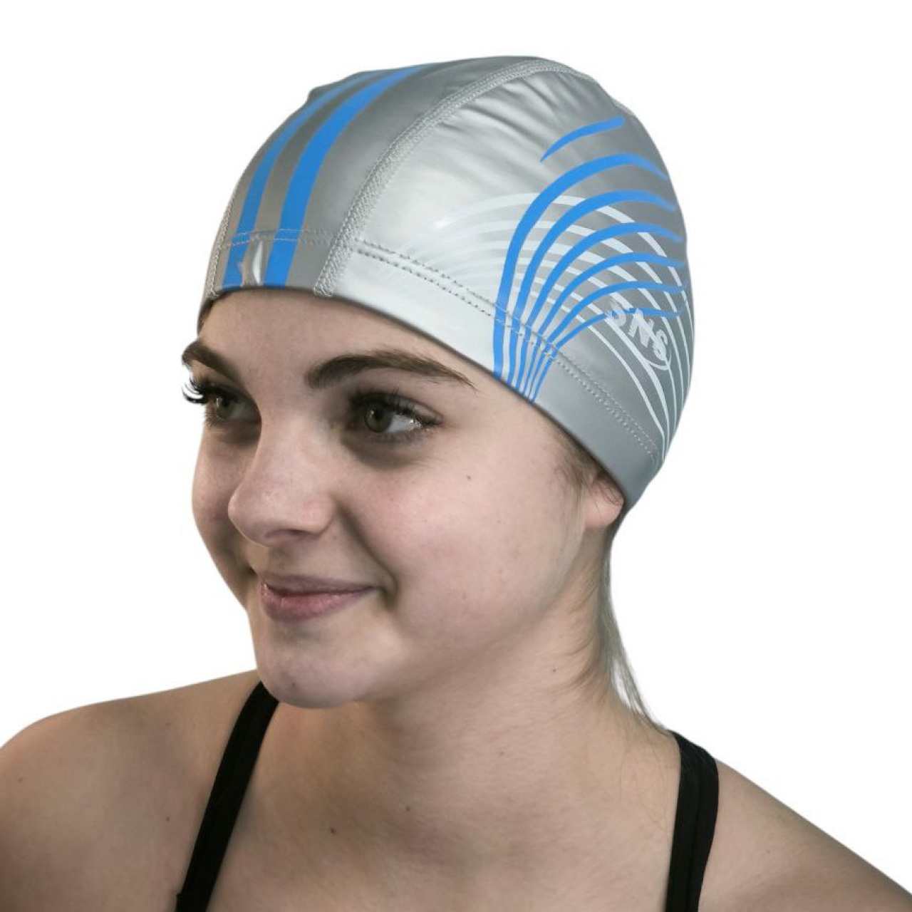 Шапочка для плавання SNS GRASS срібна PU-H1-silvery