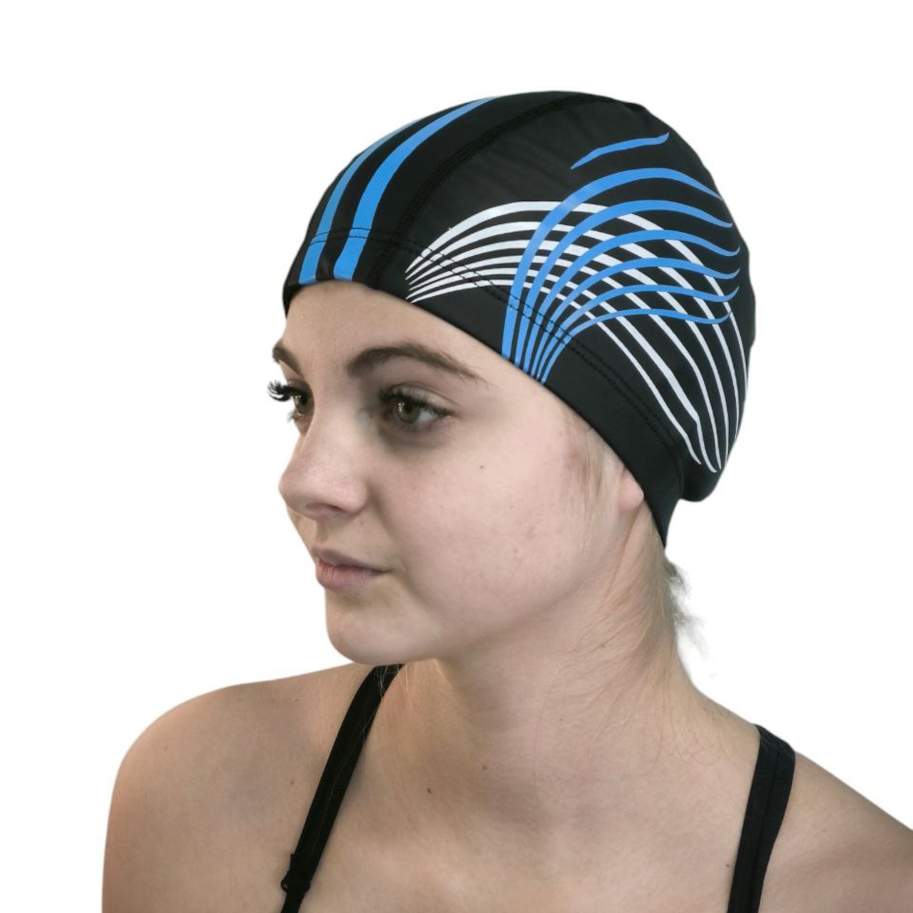 Шапочка для плавання SNS GRASS чорна PU-H1-black