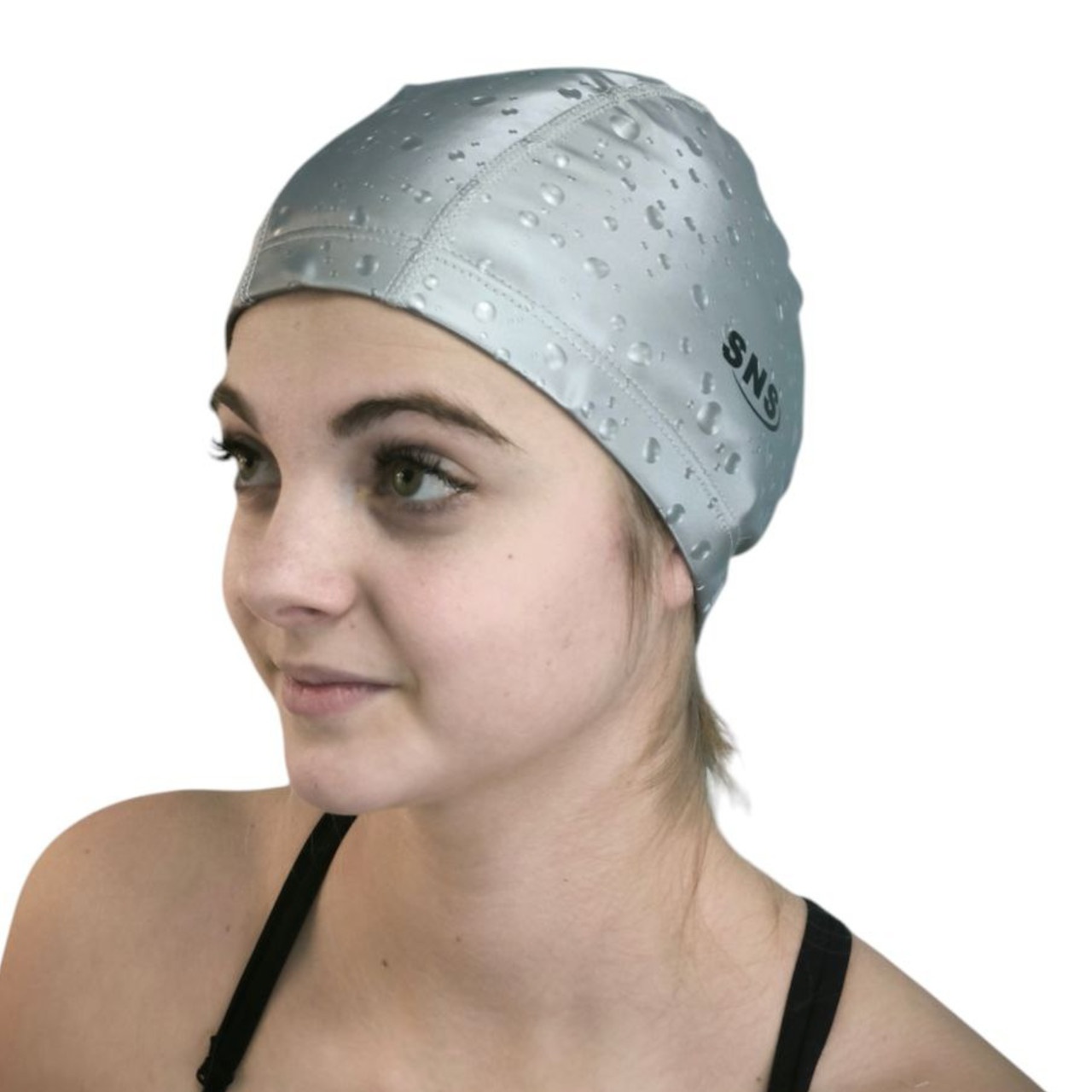 Шапочка для плавання SNS DROPS срібна PU-H5-silver