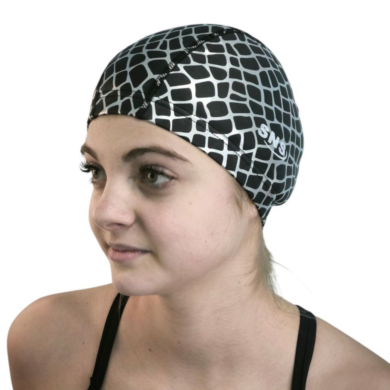Шапочка для плавання SNS SHELL чорна PU-H4-black