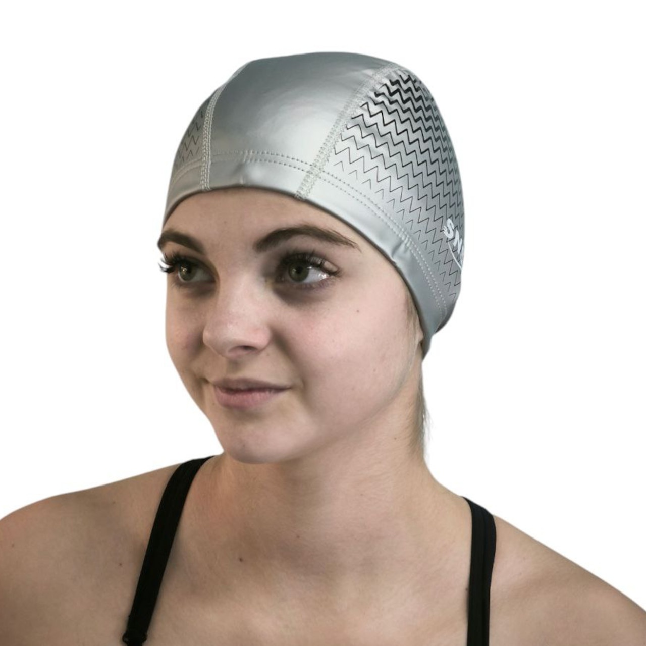 Шапочка для плавання SNS MISTRAL срібна PU-H7-silvery