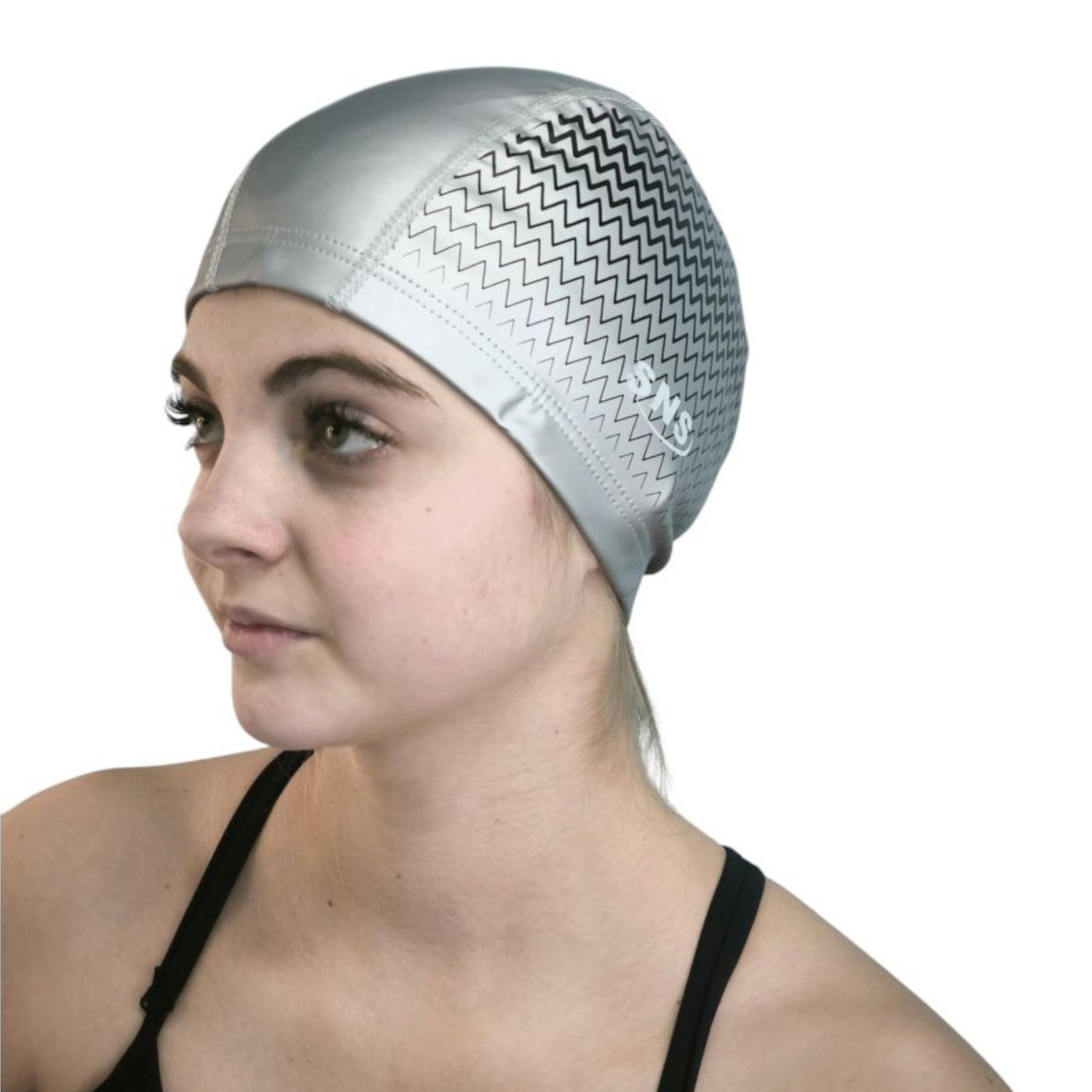 Шапочка для плавання SNS MISTRAL срібна PU-H7-silvery
