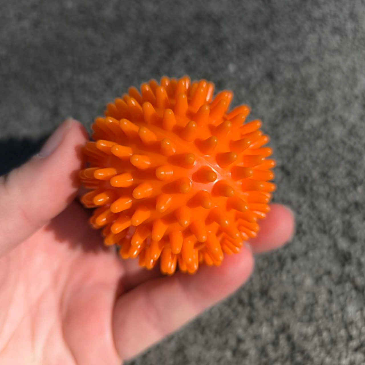 М'яч масажний d 6 см напівжорсткий ненадувний оранжевий A-J6