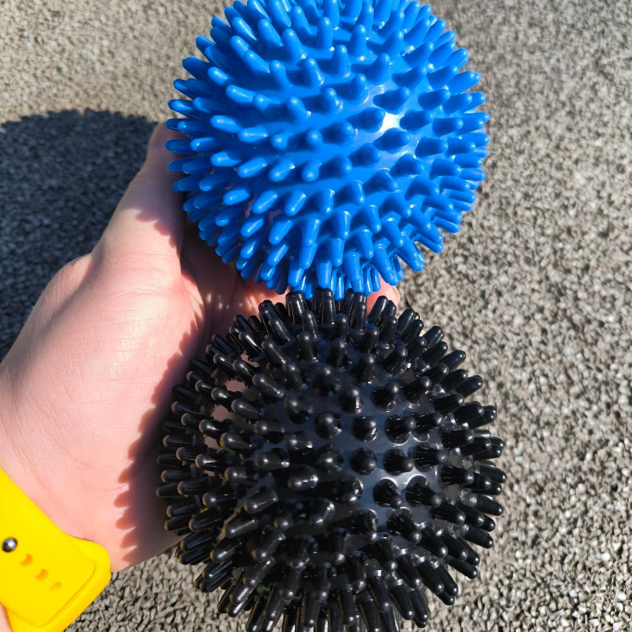 М'яч масажний d 10 см напівжорсткий ненадувний синій A-J10