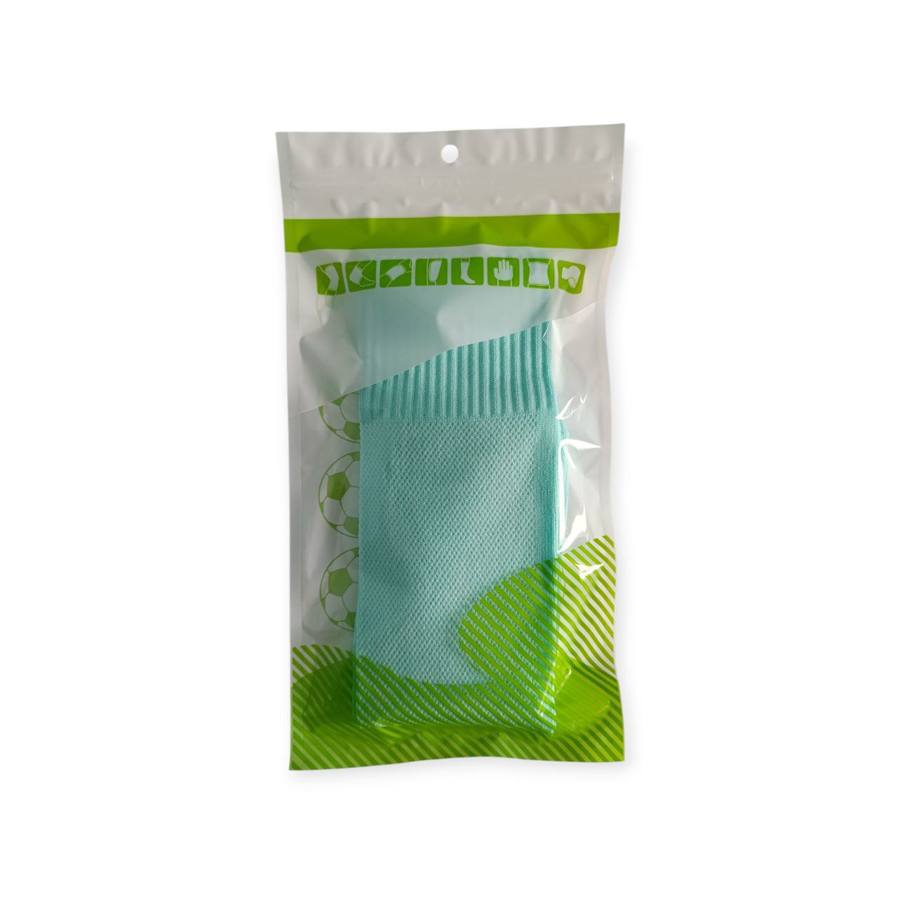 Гетри футбольні панчоха бірюзові підліткові FT-KEB-LLgreen