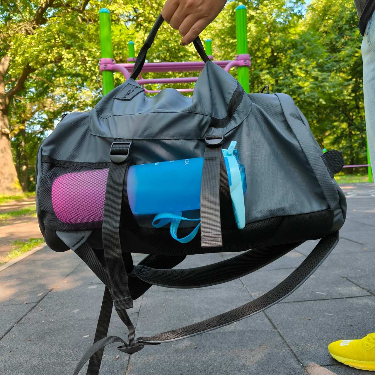 Сумка-рюкзак Diamond grey D1018