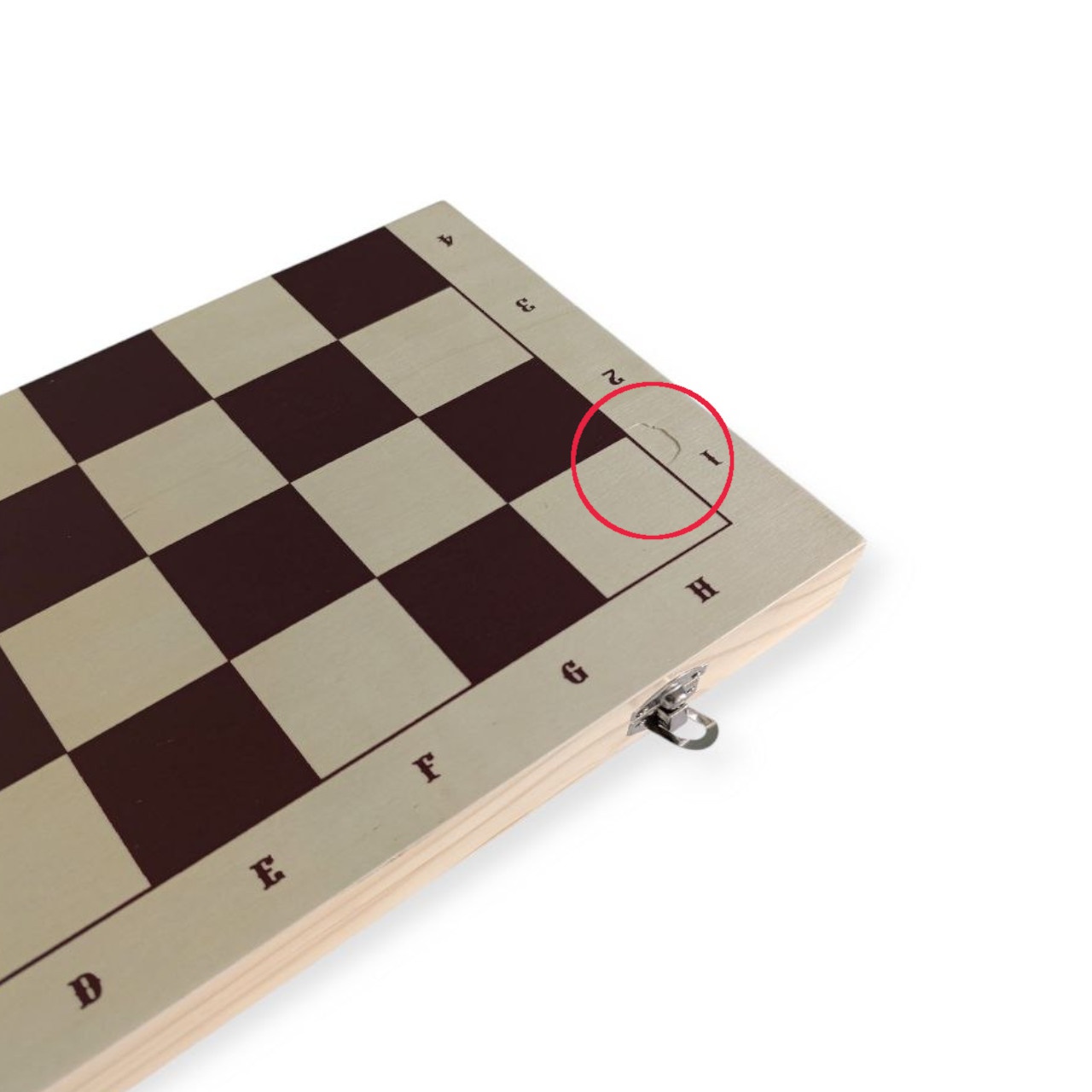 Дошка шахова дерев'яна 42х42 см УЦІНКА