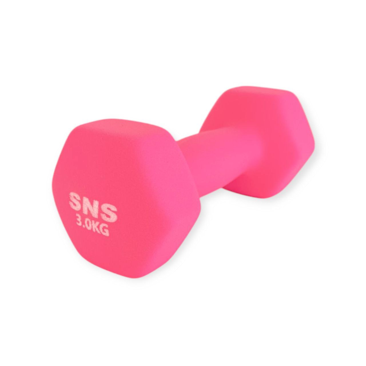 Гантель вінілова МАТОВА SNS 3 кг рожева