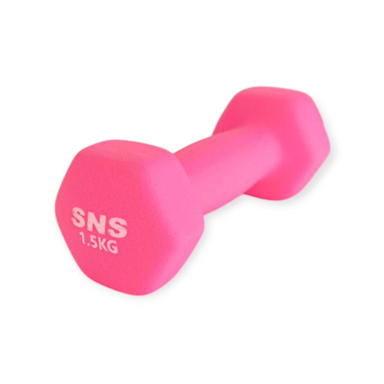 Гантель вінілова МАТОВА SNS 1,5 кг рожева