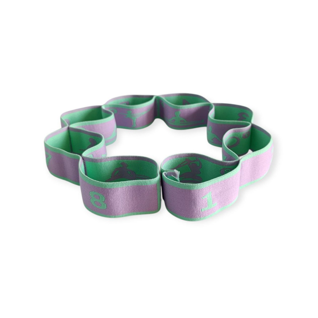 Еластичний стрічковий еспандер сегментований із 8 петлями WX-RT2-light purple