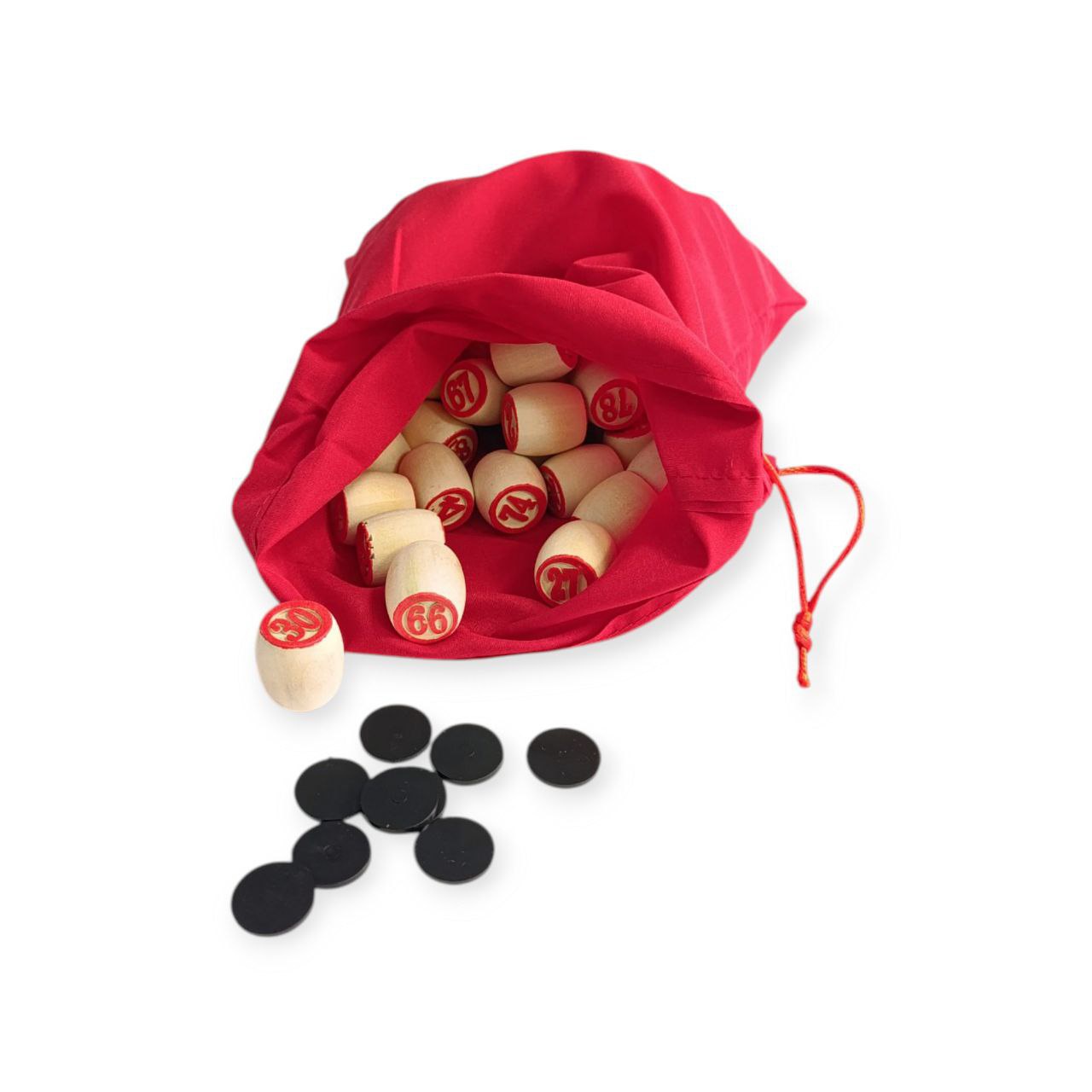 Настільна гра ЛОТО у червоній коробочці 23х13 см LD-8821-red