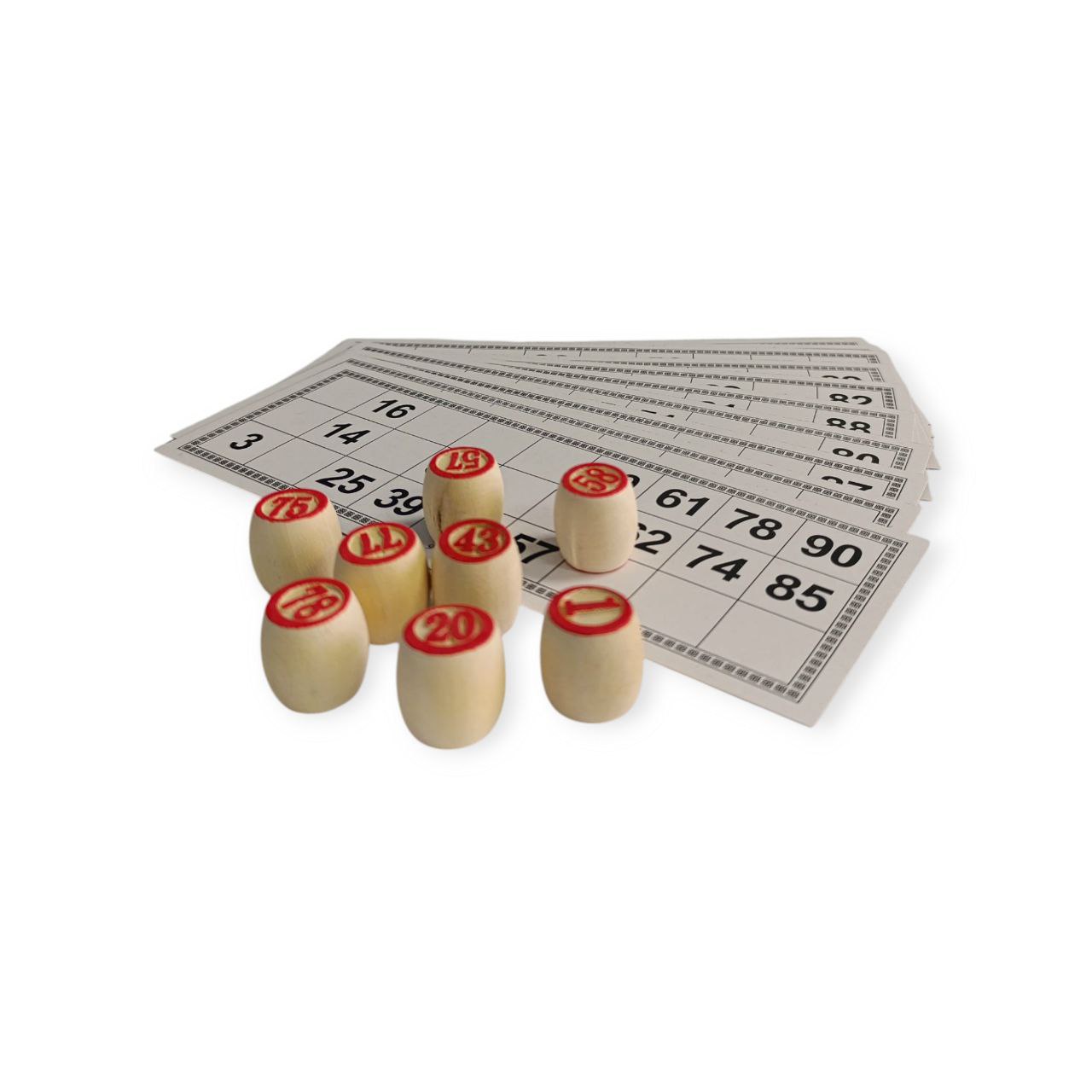 Настільна гра ЛОТО у червоній коробочці 23х13 см LD-8821-red