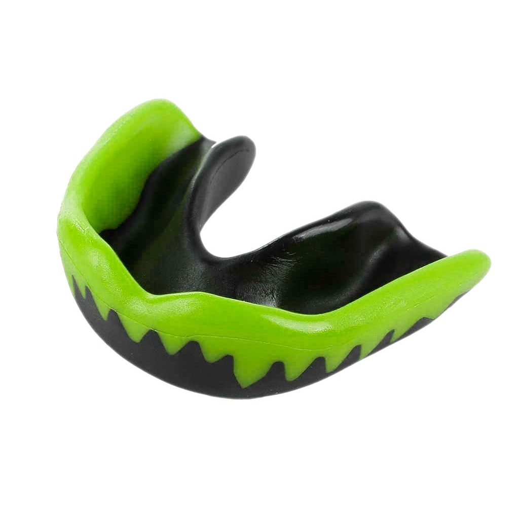 Капа боксерська дитяча POWER MG-004-ЧЗ чорно-зелена