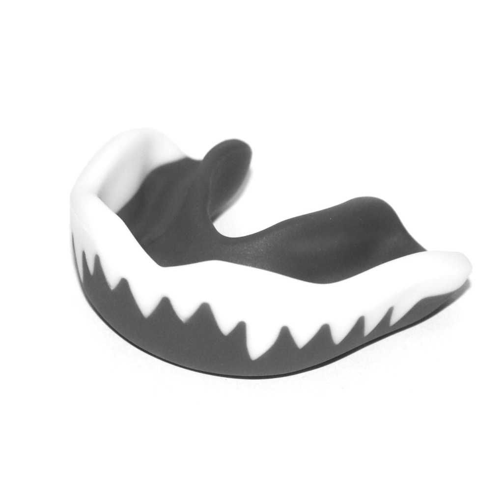 Капа боксерська дитяча POWER MG-004-БЧ біло-чорна