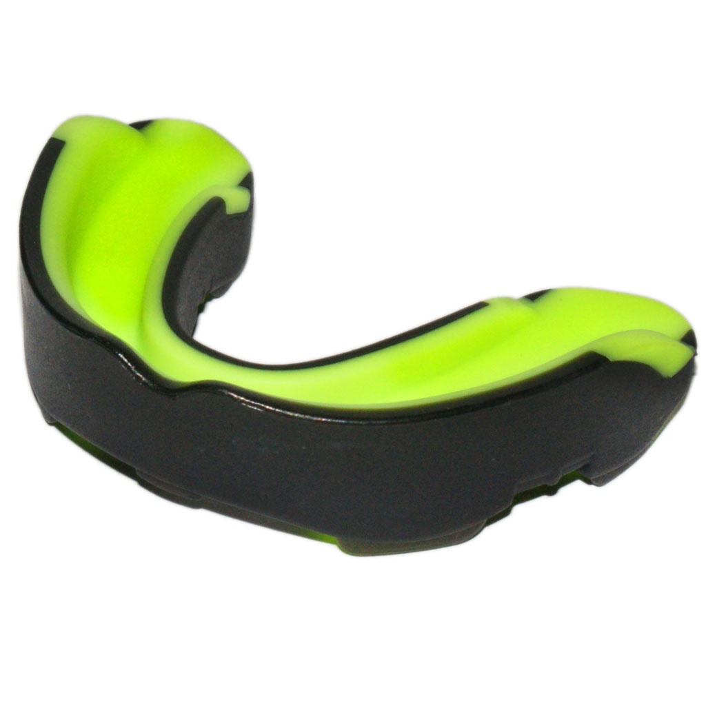 Капа боксерська POWER MG-012-ЧЗ чорно-зелена