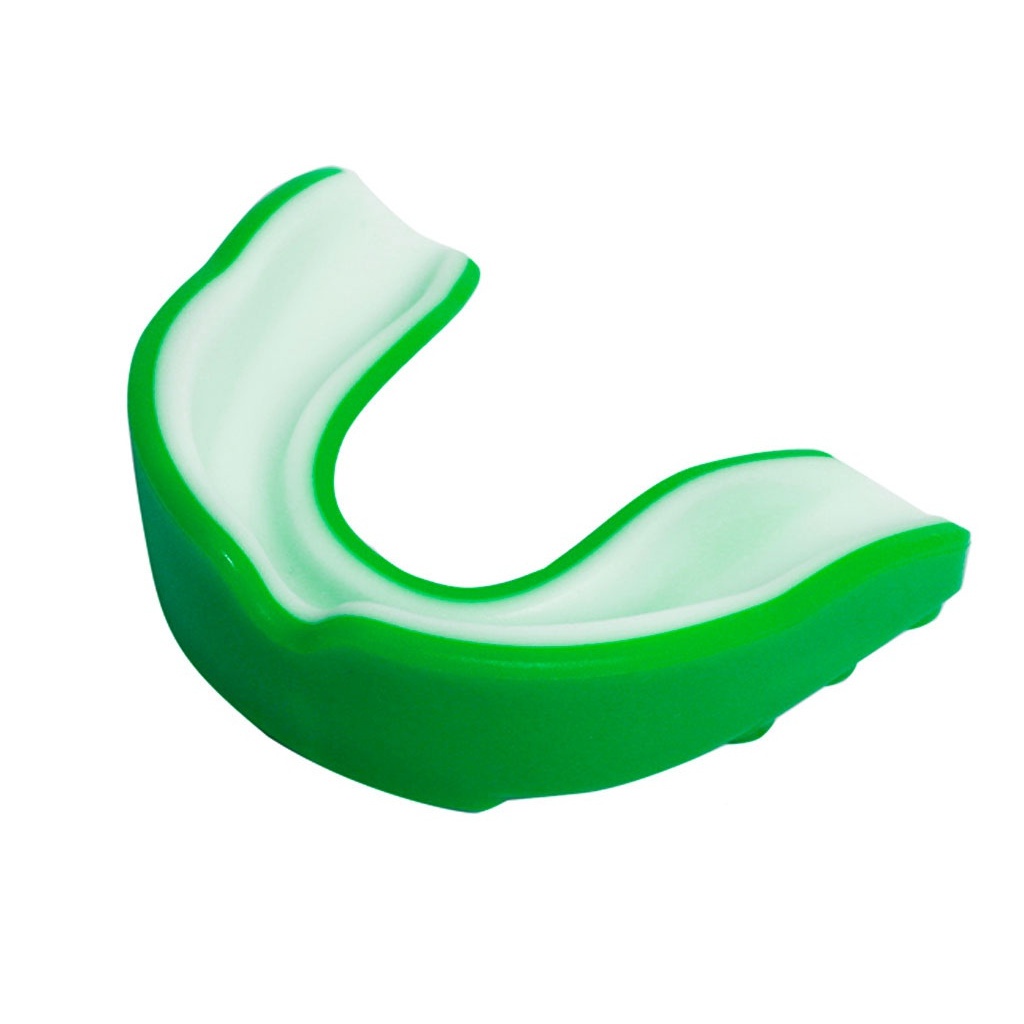 Капа боксерська дитяча POWER зелено-біла MG-011-ЗБ