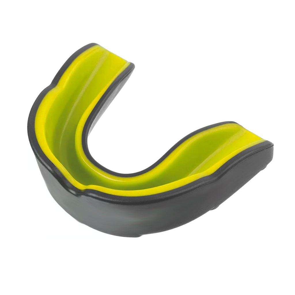 Капа боксерська дитяча POWER MG-011-ЧЖ чорно-жовта