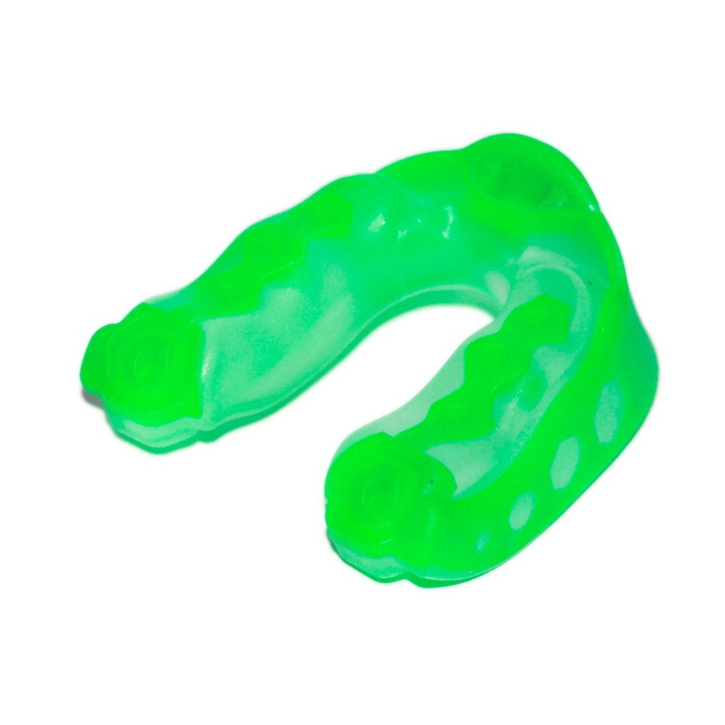 Капа боксерська POWER MG-005-ПЗ прозоро-зелена