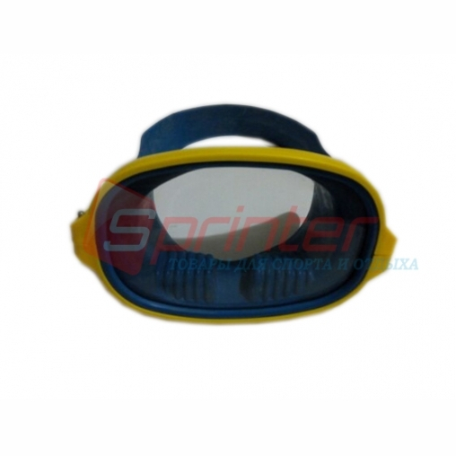 Маска гумова з жовтим обідком