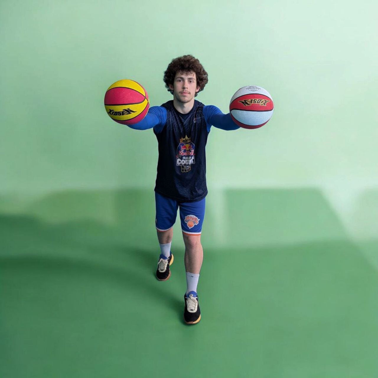 М'яч баскетбольний XIDSEN розмір 5 біло-червоний 5#2-White+Red