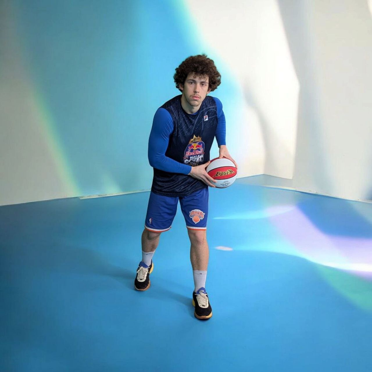 М'яч баскетбольний XIDSEN розмір 5 біло-червоний 5#2-White+Red