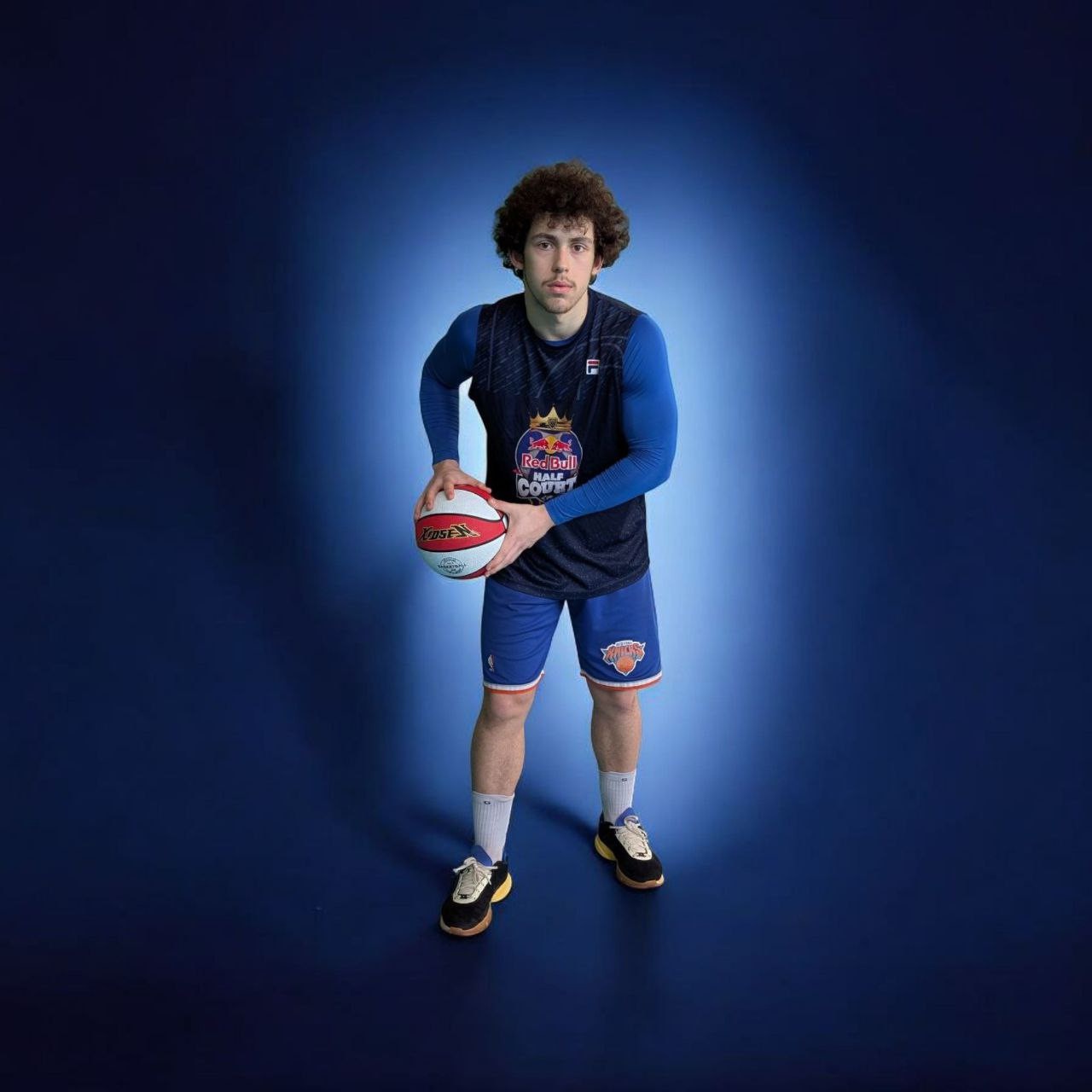 М'яч баскетбольний XIDSEN розмір 5 біло-червоний 5#2-White+Red