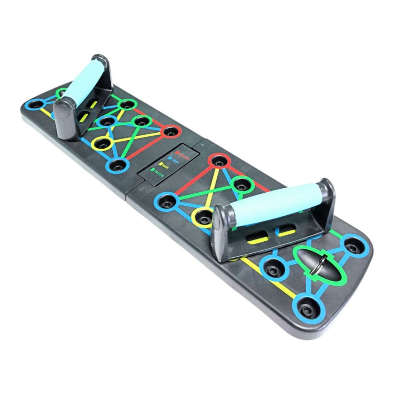 Упори для віджимань на дошці з роміткою для хвату та гачками для еспандерів FW-18G