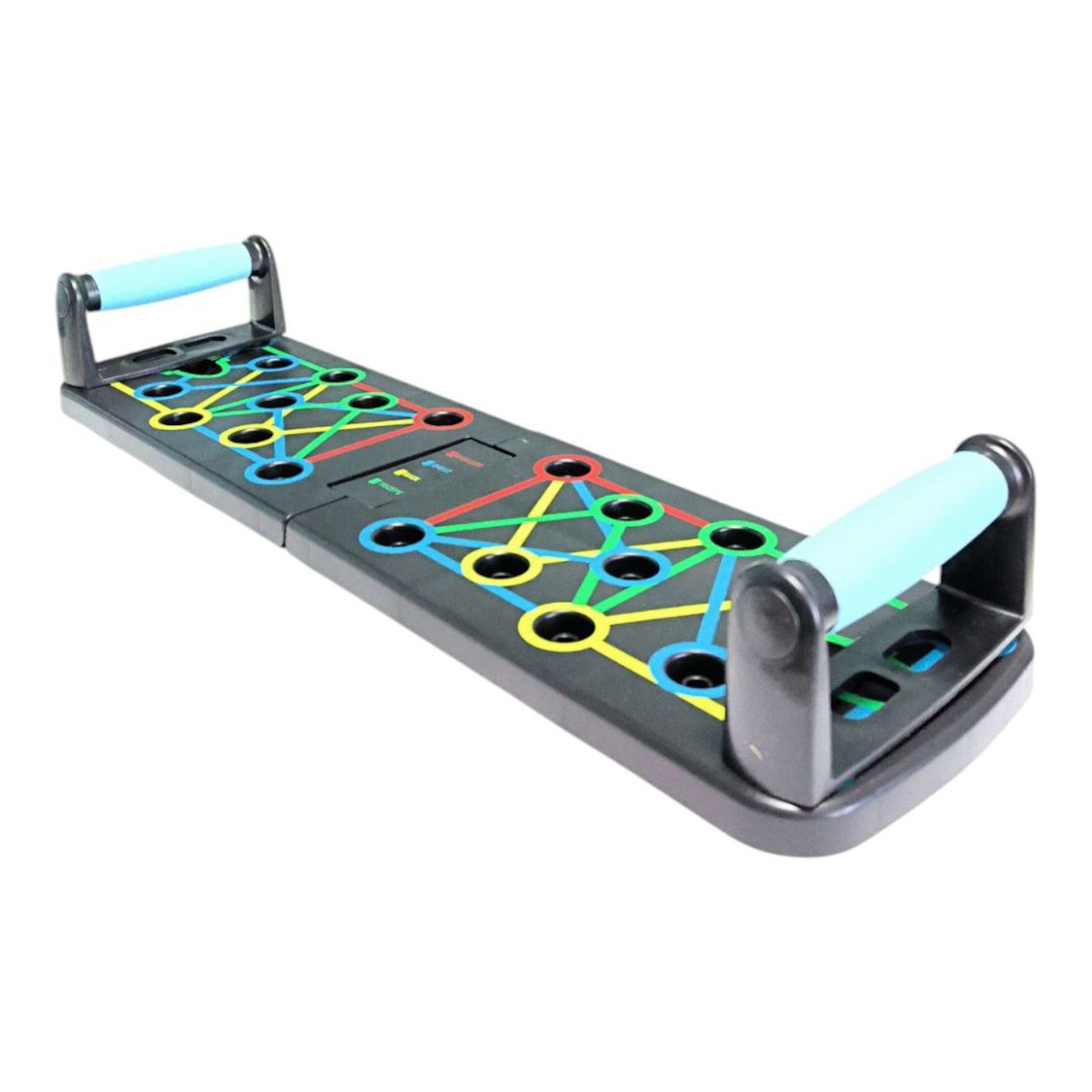 Упори для віджимань на дошці з роміткою для хвату та гачками для еспандерів FW-18G