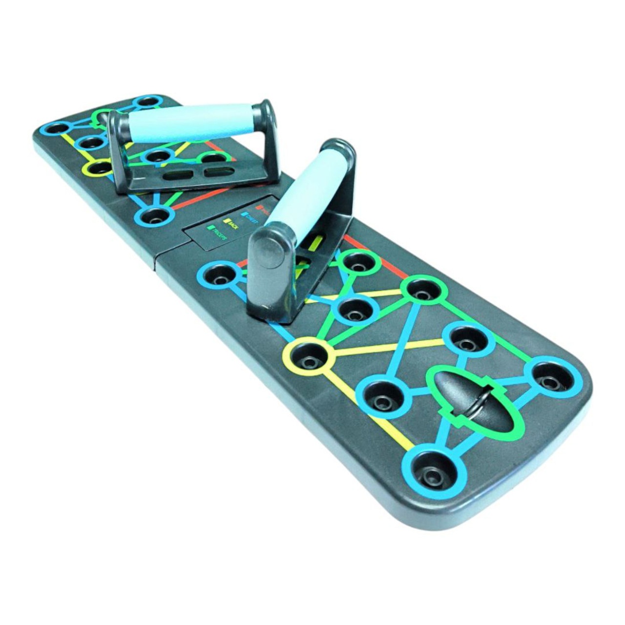 Упори для віджимань на дошці з роміткою для хвату та гачками для еспандерів FW-18G