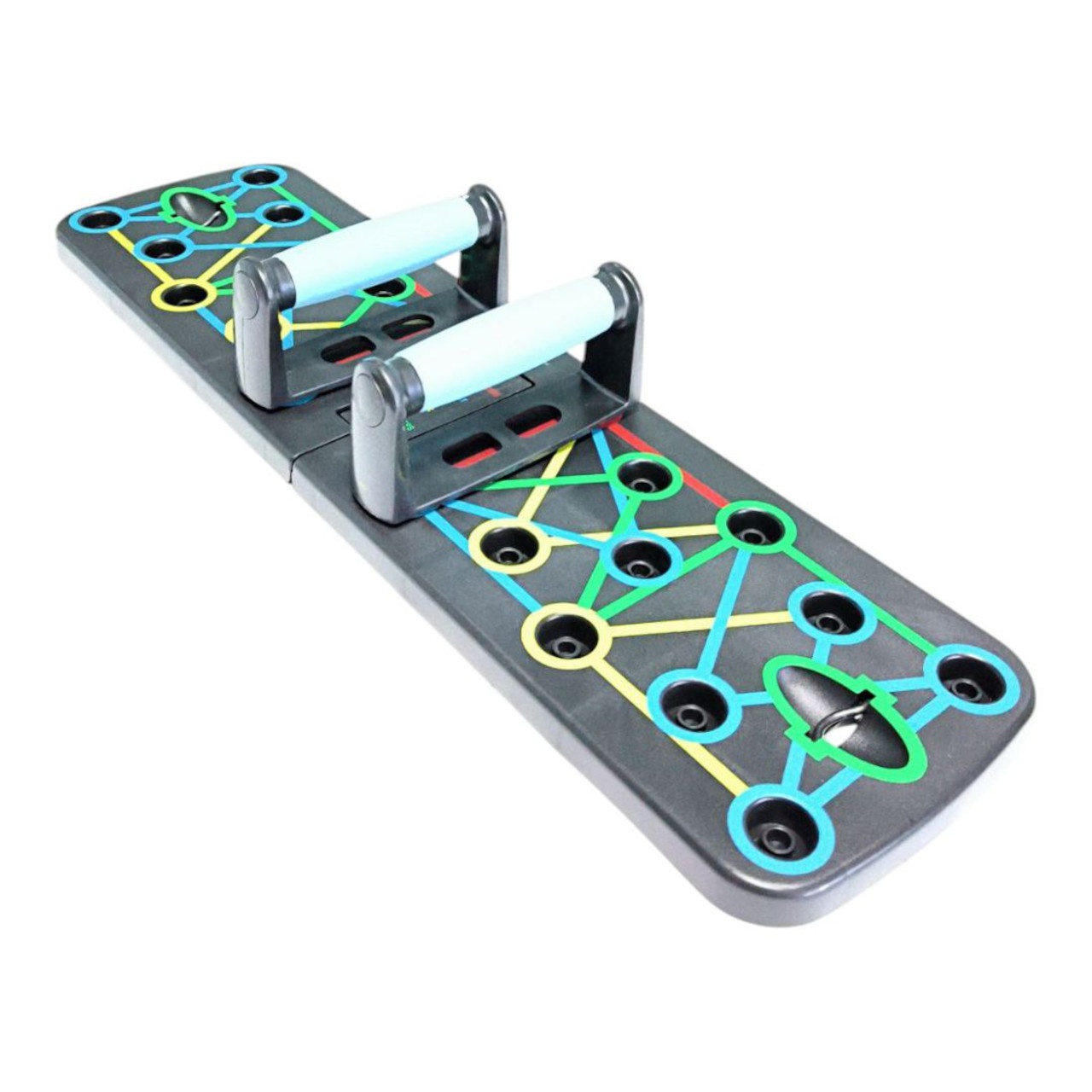 Упори для віджимань на дошці з роміткою для хвату та гачками для еспандерів FW-18G