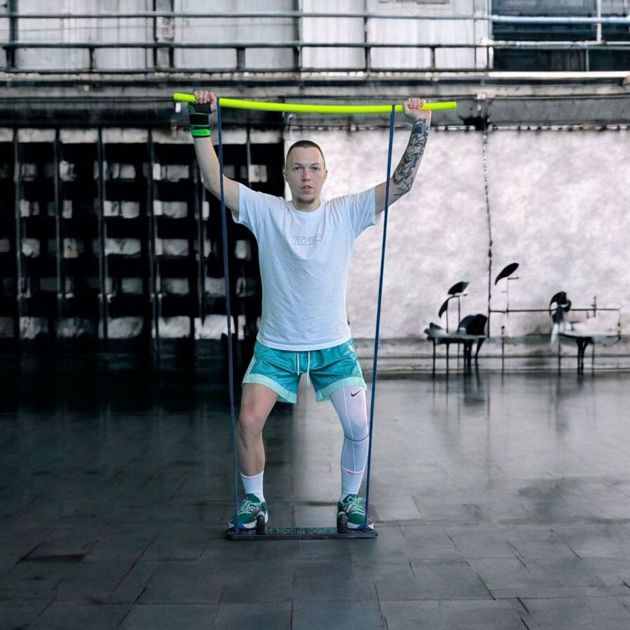 Упори для віджимань на дошці з роміткою для хвату та гачками для еспандерів FW-18G