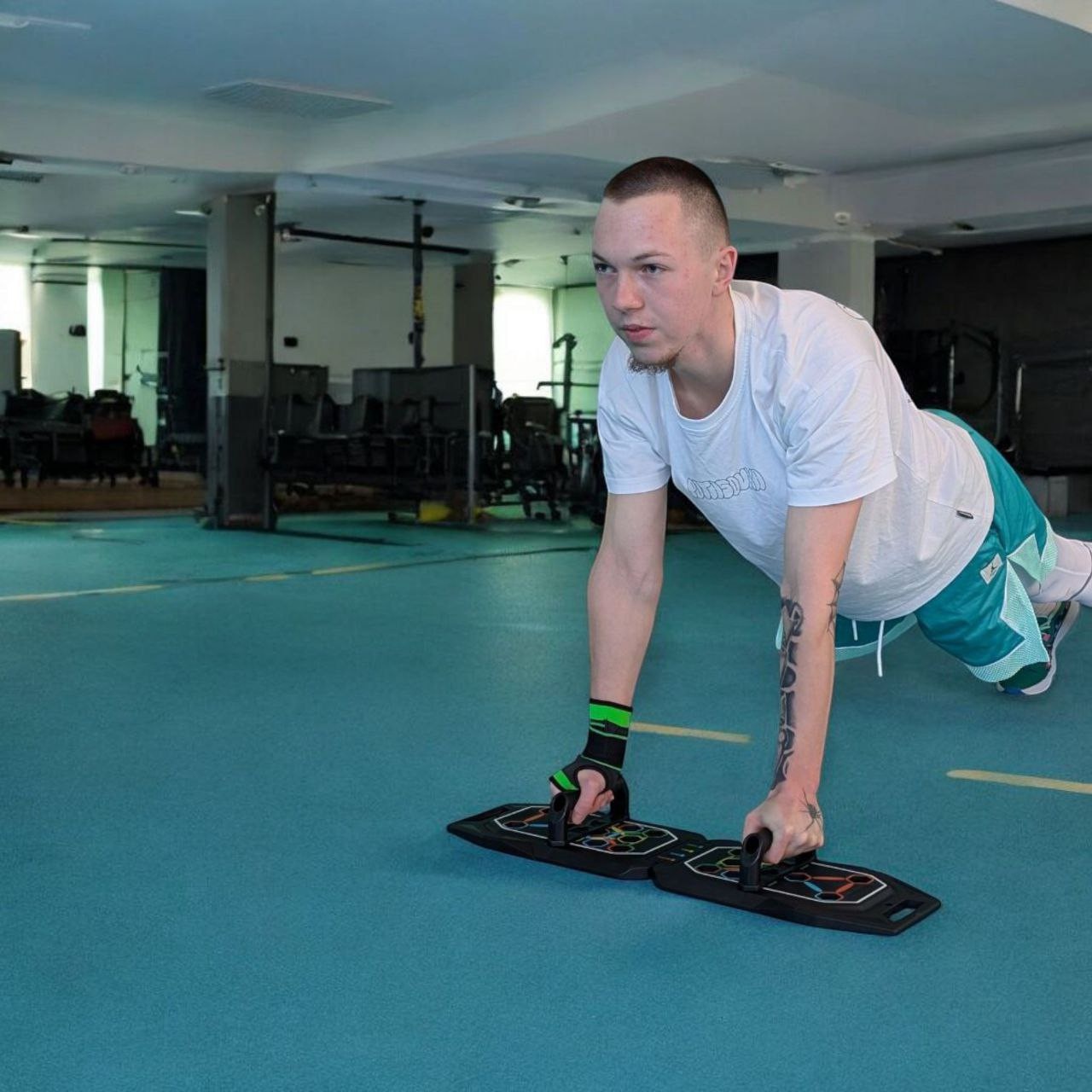 Упори для віджимань на дошці з роміткою для хвату FW-6B