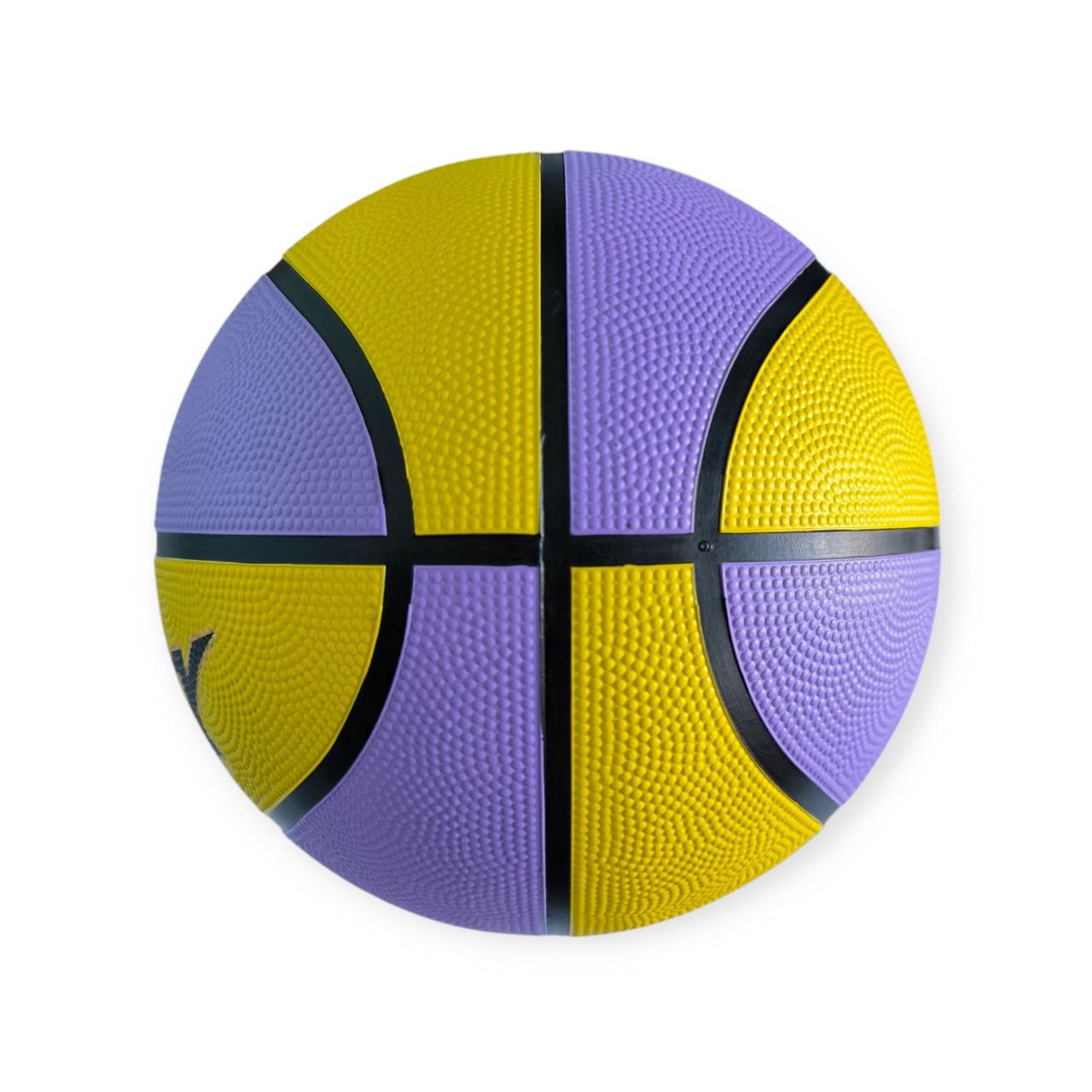 М'яч баскетбольний XIDSEN розмір 5 жовто-фіолетовий 5#2-Ye+Purple