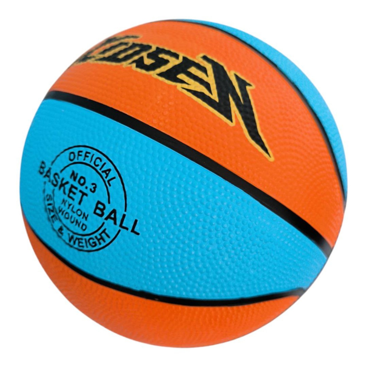 М'яч баскетбольний XIDSEN  розмір 3 оранжево-блакитний Or+Az