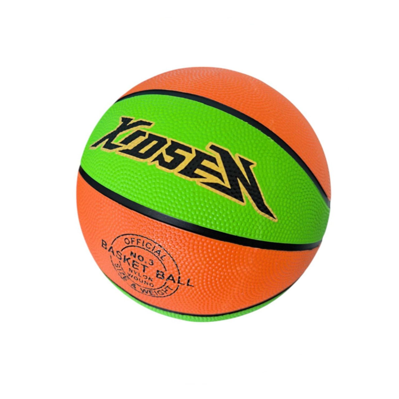 М'яч баскетбольний XIDSEN  розмір 3 оранжево-зелений Or+Gr