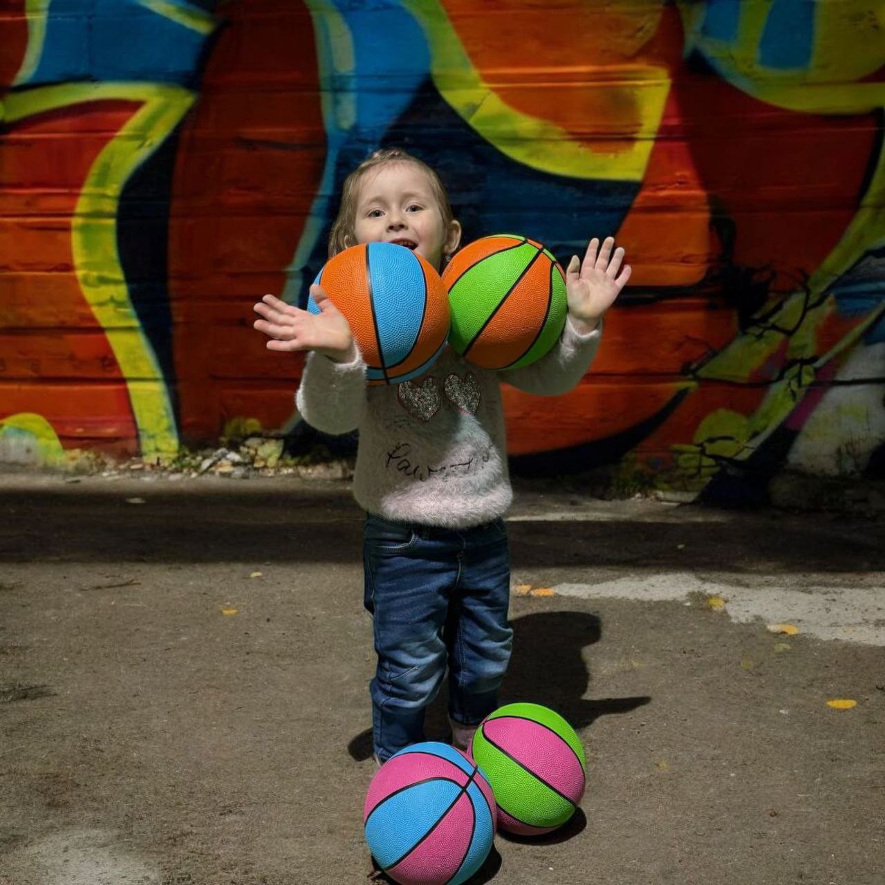 М'яч баскетбольний XIDSEN  розмір 3 оранжево-зелений Or+Gr