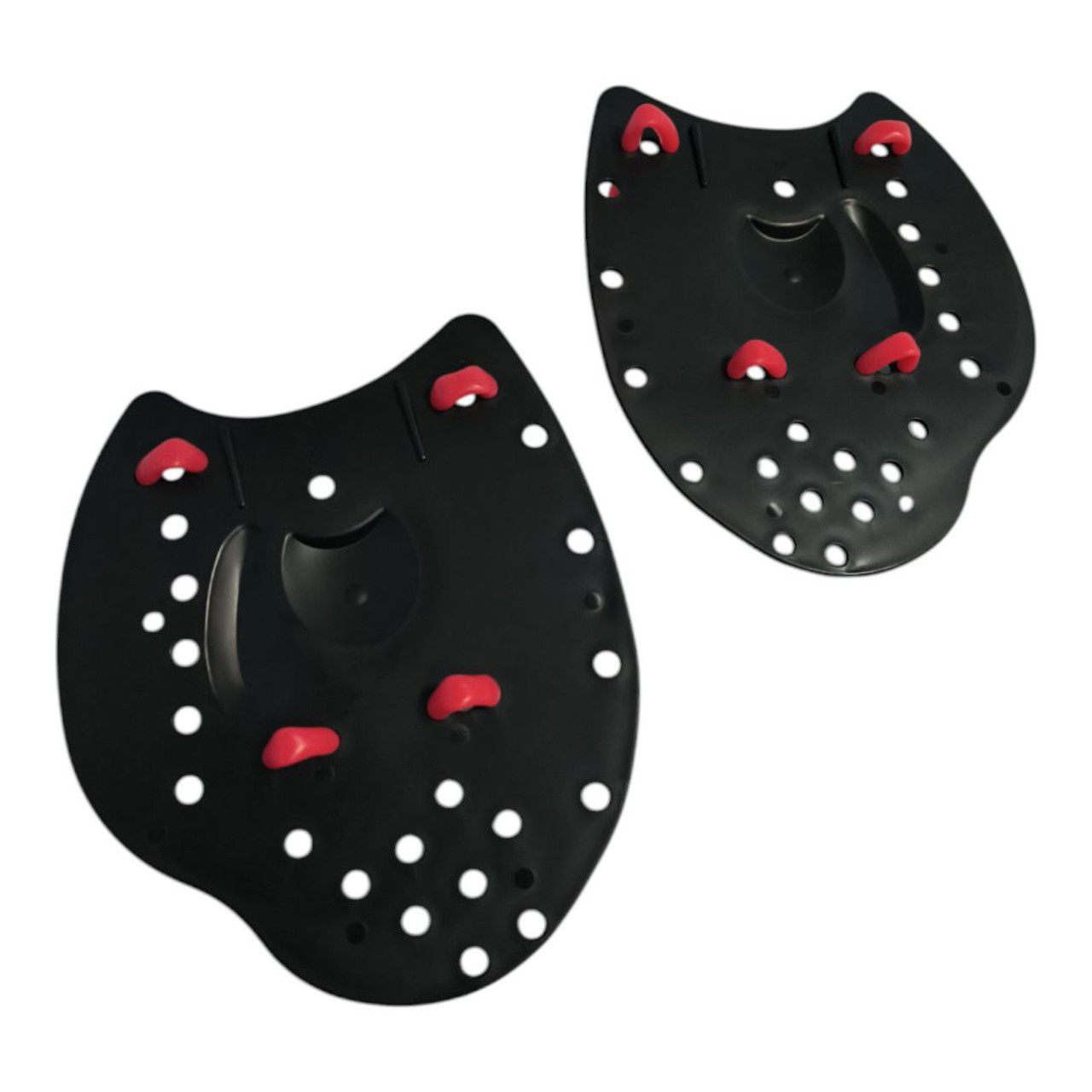 Лопатки для плавання жорсткі з червоними ремінцямиі розмір М SH2-М-Red