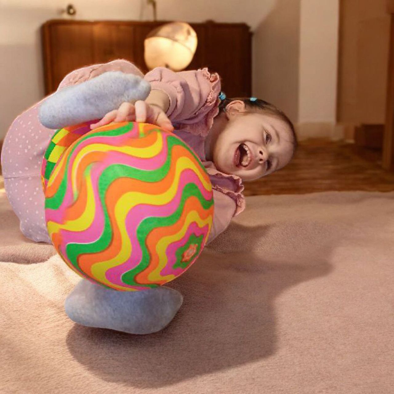 М'яч дитячий кольоровий d-25 см 80 гр A9-HD