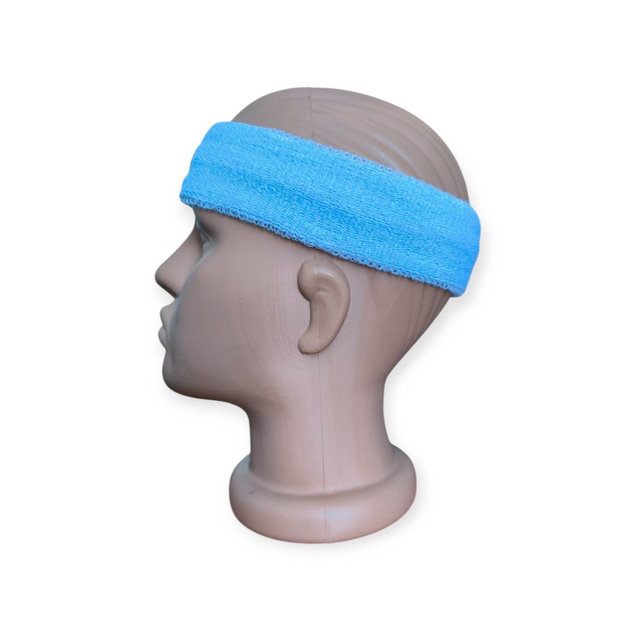 Пов'язка на голову спортивна махрова блакитна 1HT-purple