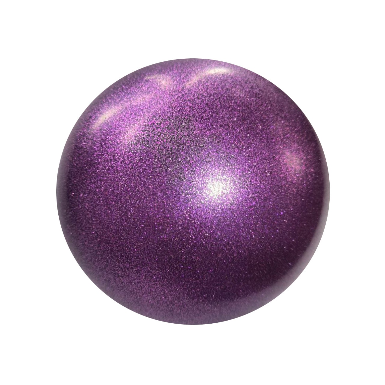 М'яч для художньої гімнастики T12-purple 15 см фіолетовий з гліттером