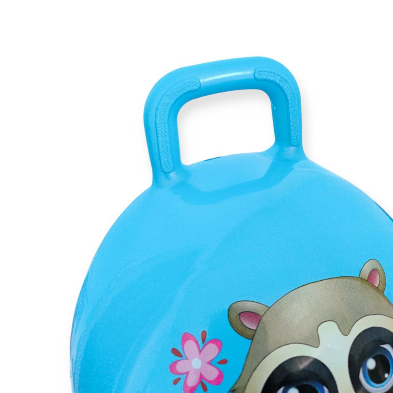 М'яч дитячий стрибун 45 см з ручкою синій 4-D45-azure