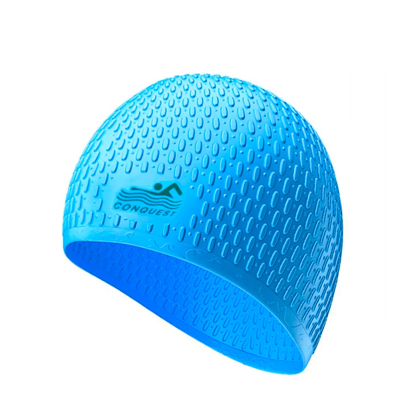 Шапочка для плавання YMSD CONQUEST силіконова блакитна YM-SD-Azure